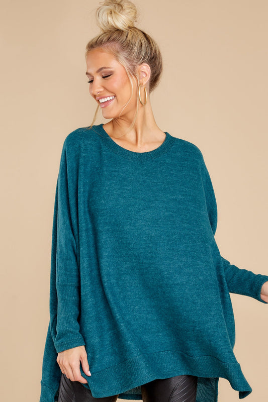 Just What I Need Dark Teal Top