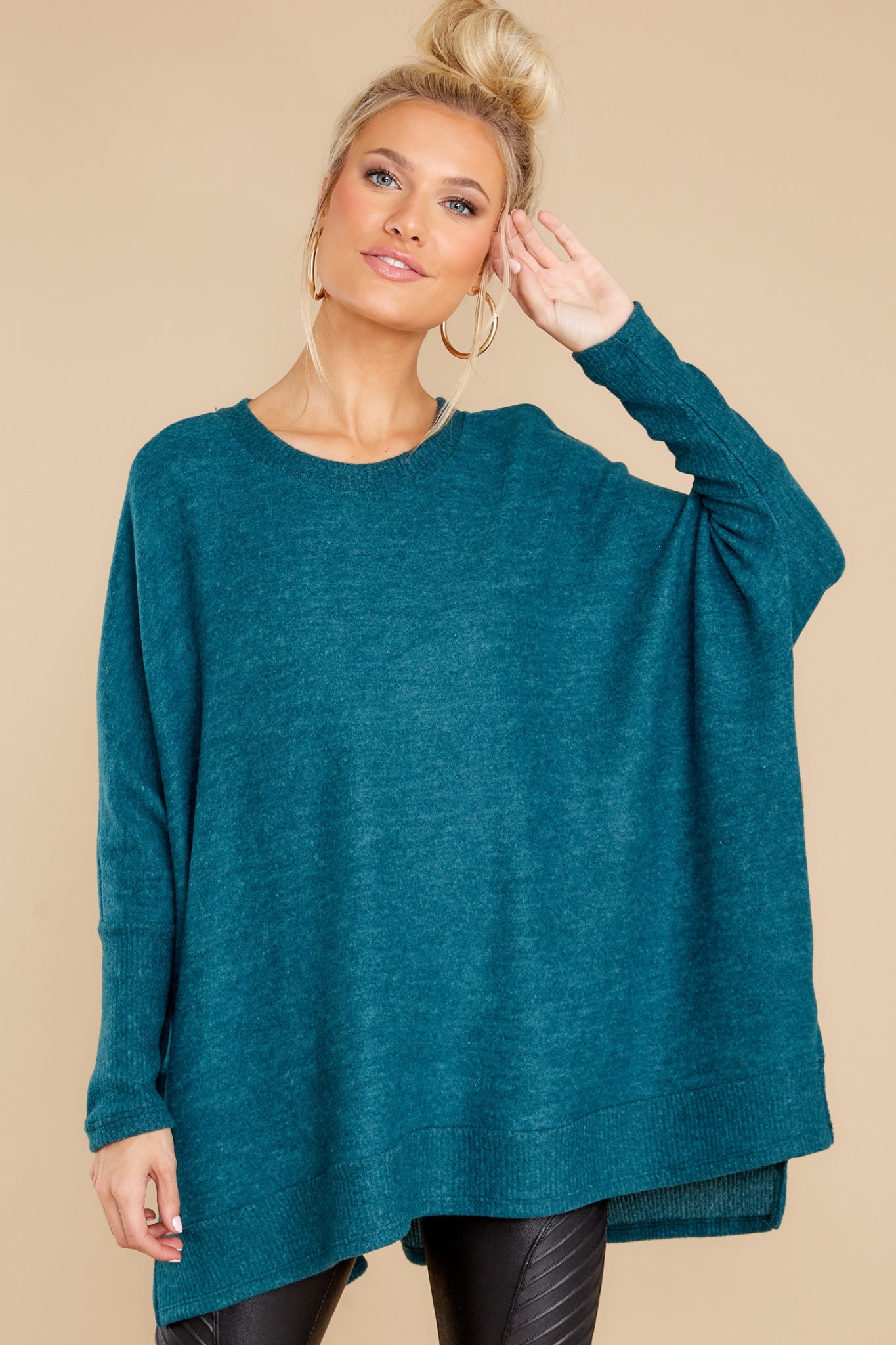Just What I Need Dark Teal Top