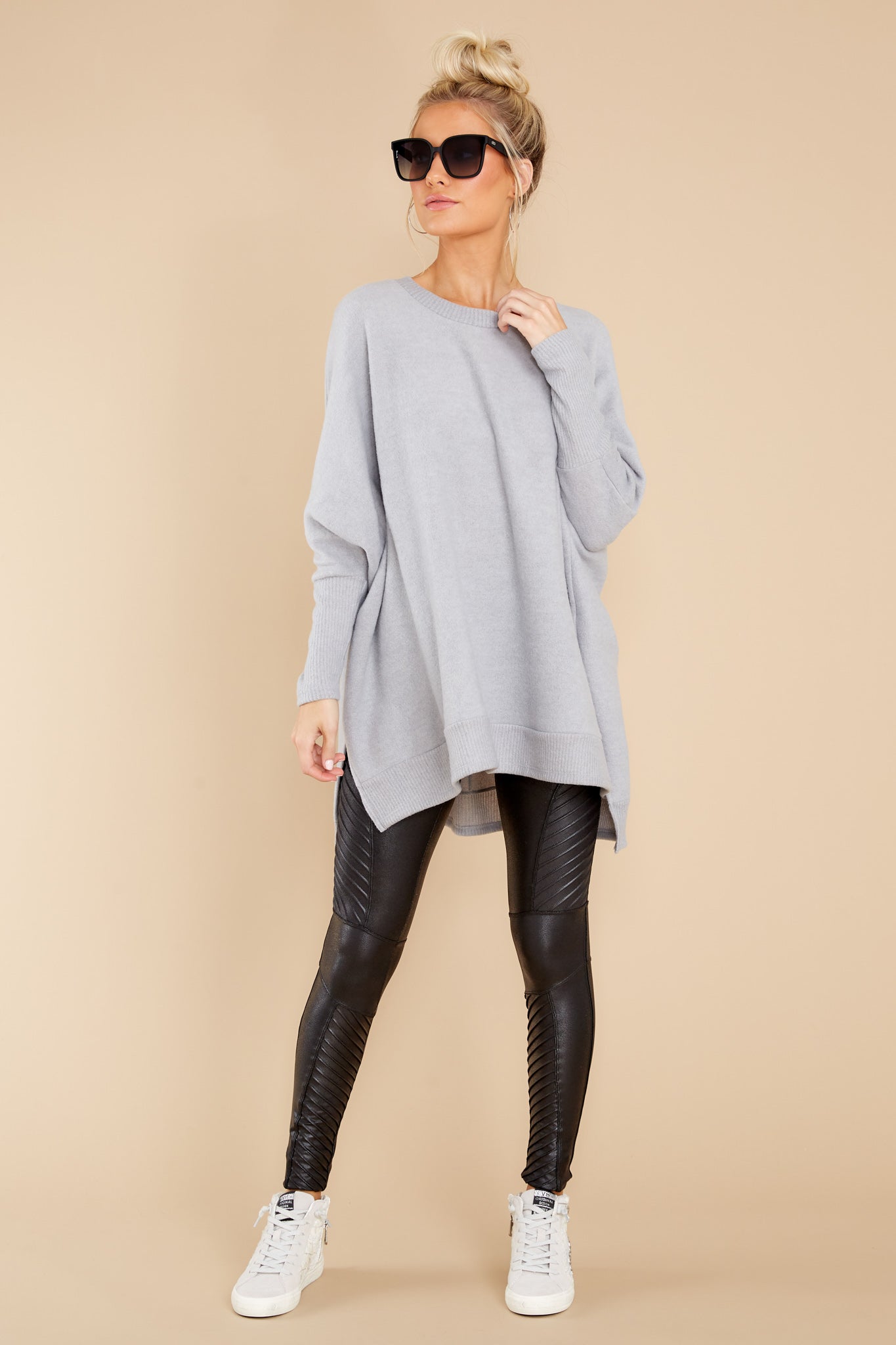 Just What I Need Heather Grey Top