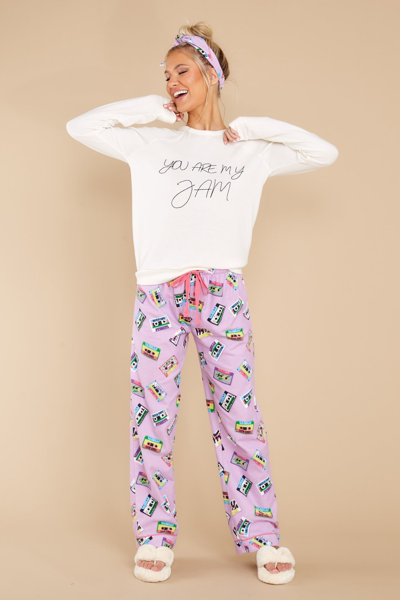 My Jam Ivory Long Sleeve Graphic Tee
