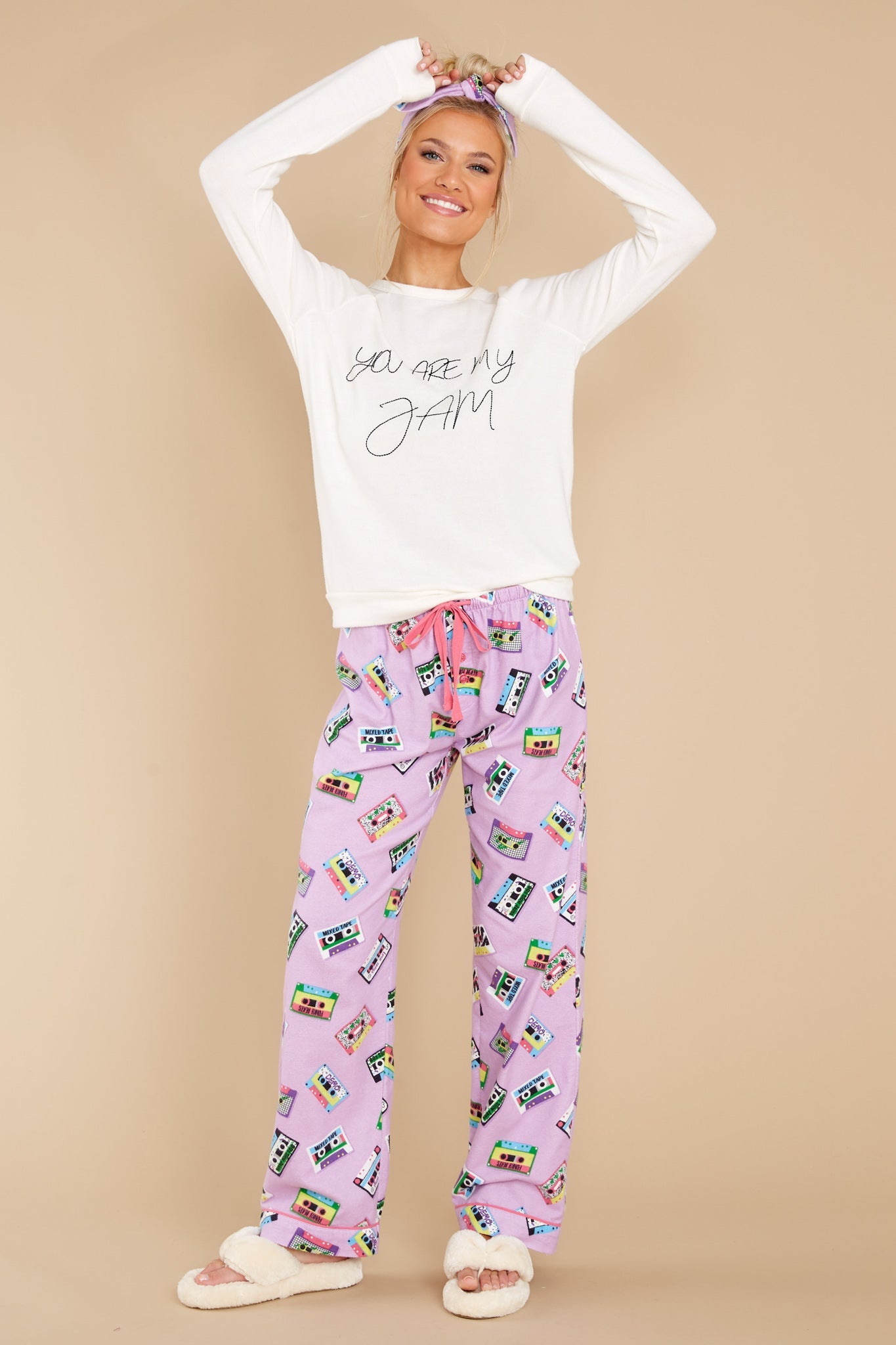 My Jam Ivory Long Sleeve Graphic Tee