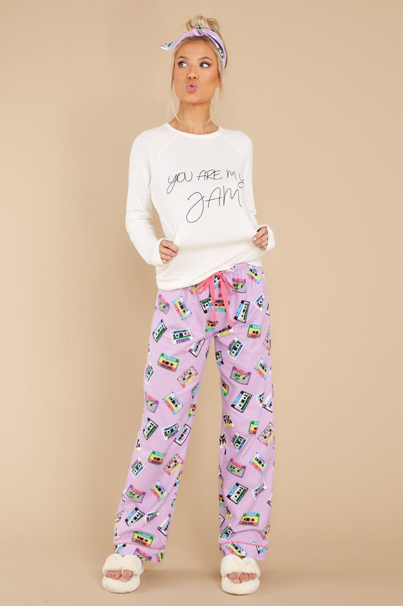 My Jam Ivory Long Sleeve Graphic Tee