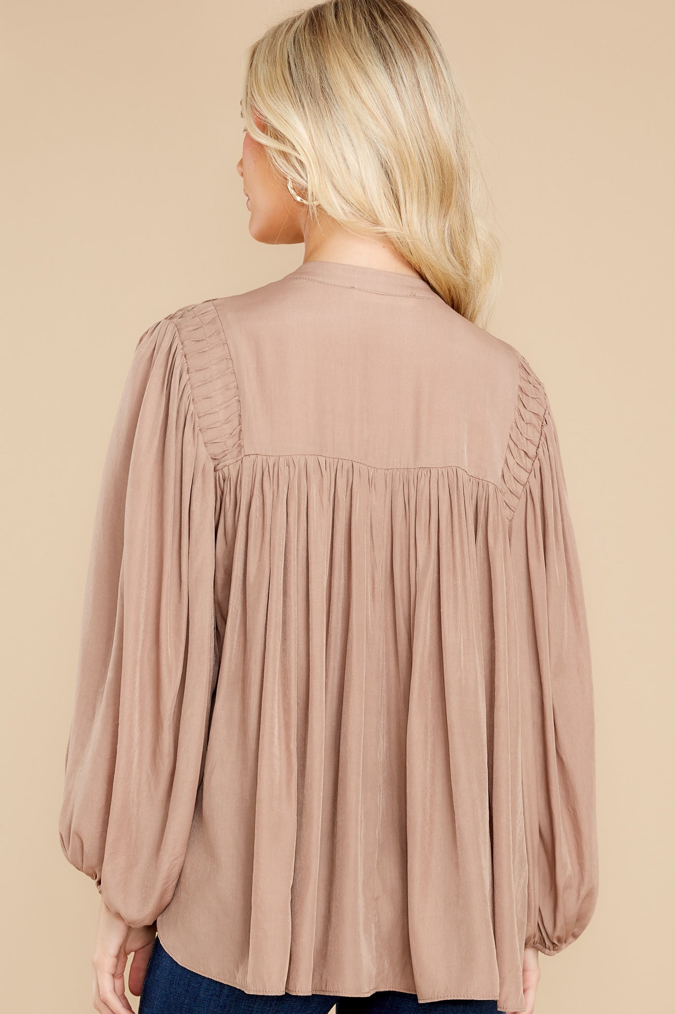 Not About Rumors Light Mocha Top