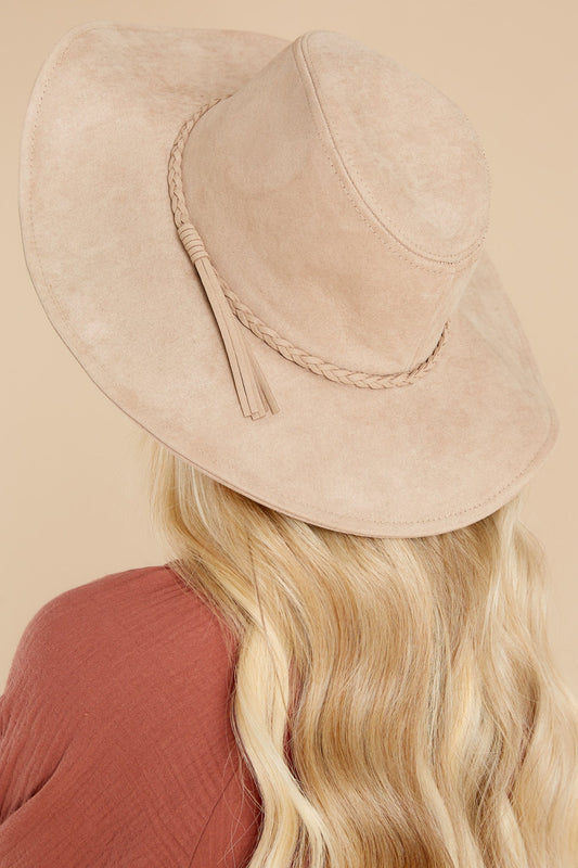 Top Of Things Light Taupe Hat