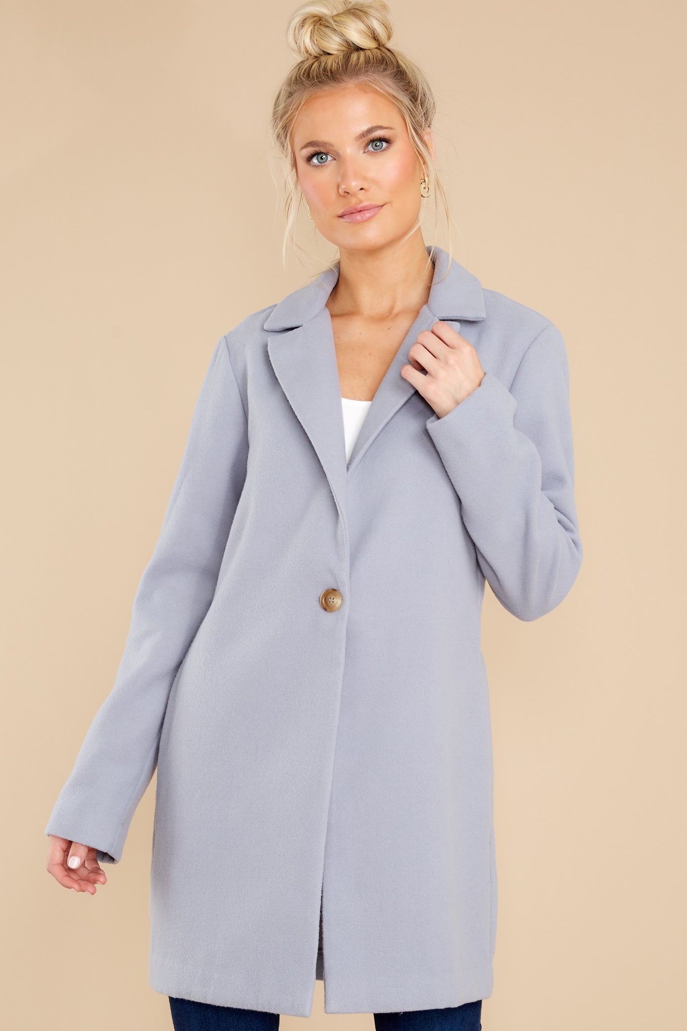 New York Nights Pewter Blue Coat