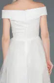 Short White Prom Gown AFWABK776