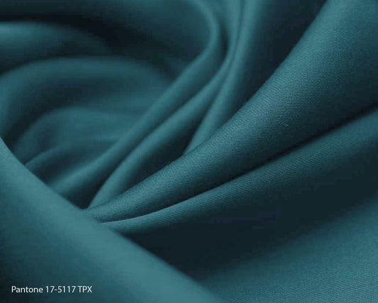 Green Blue Slate Cotton Satin Plain Dyed Fabric