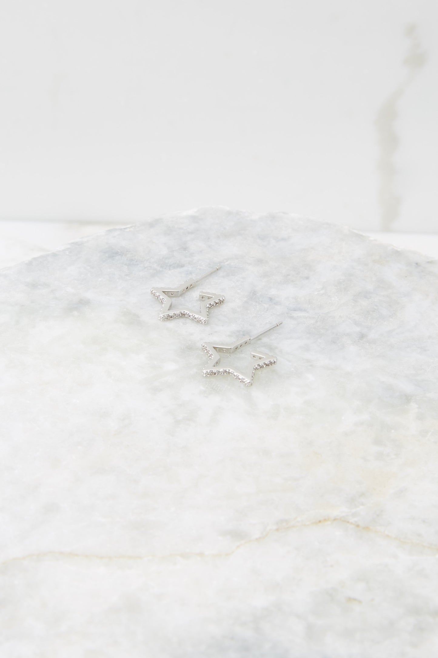 Star Silver Earrings