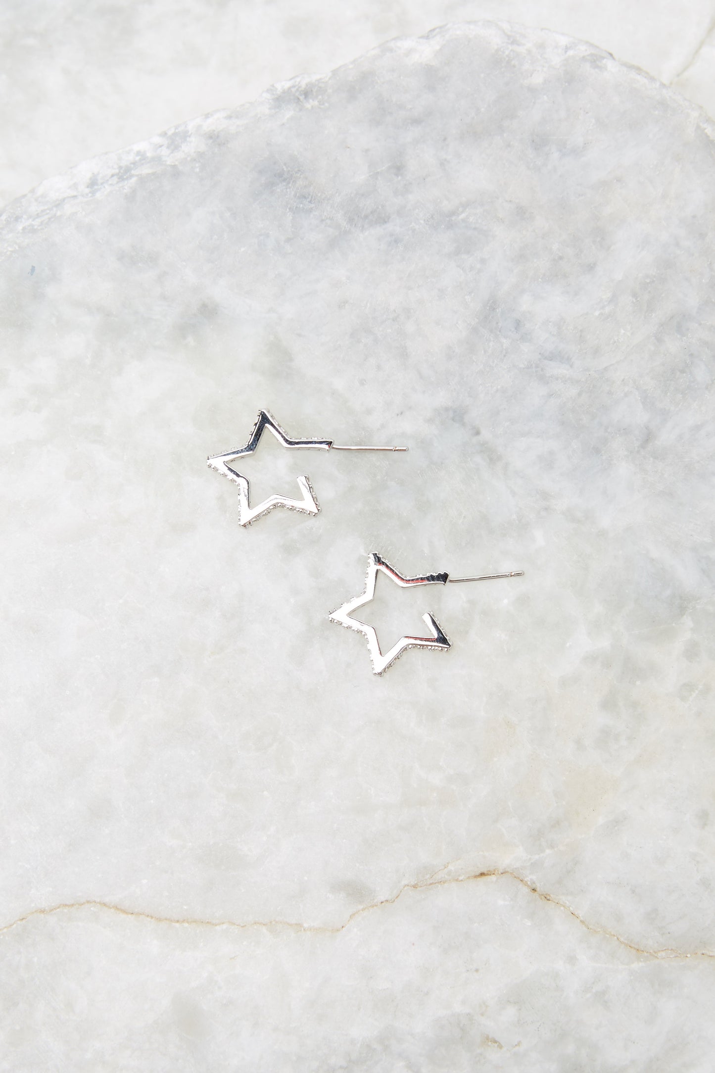 Star Silver Earrings