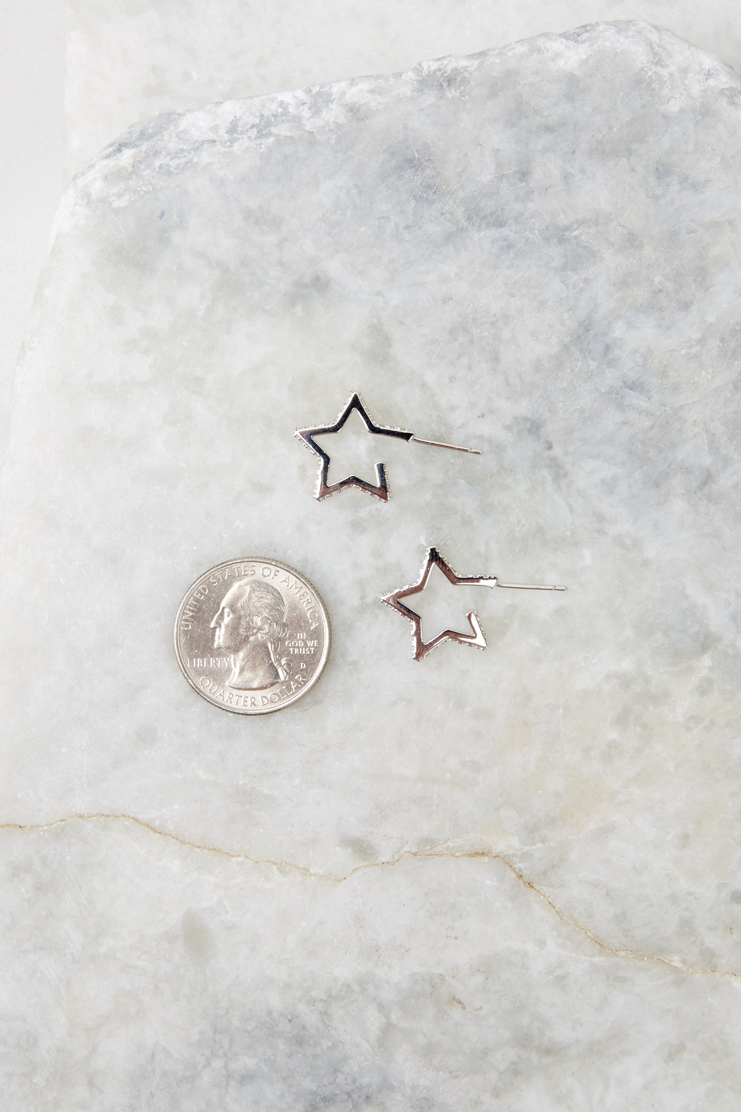 Star Silver Earrings