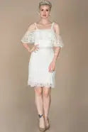 Short White Invitation Dress AFWABK796