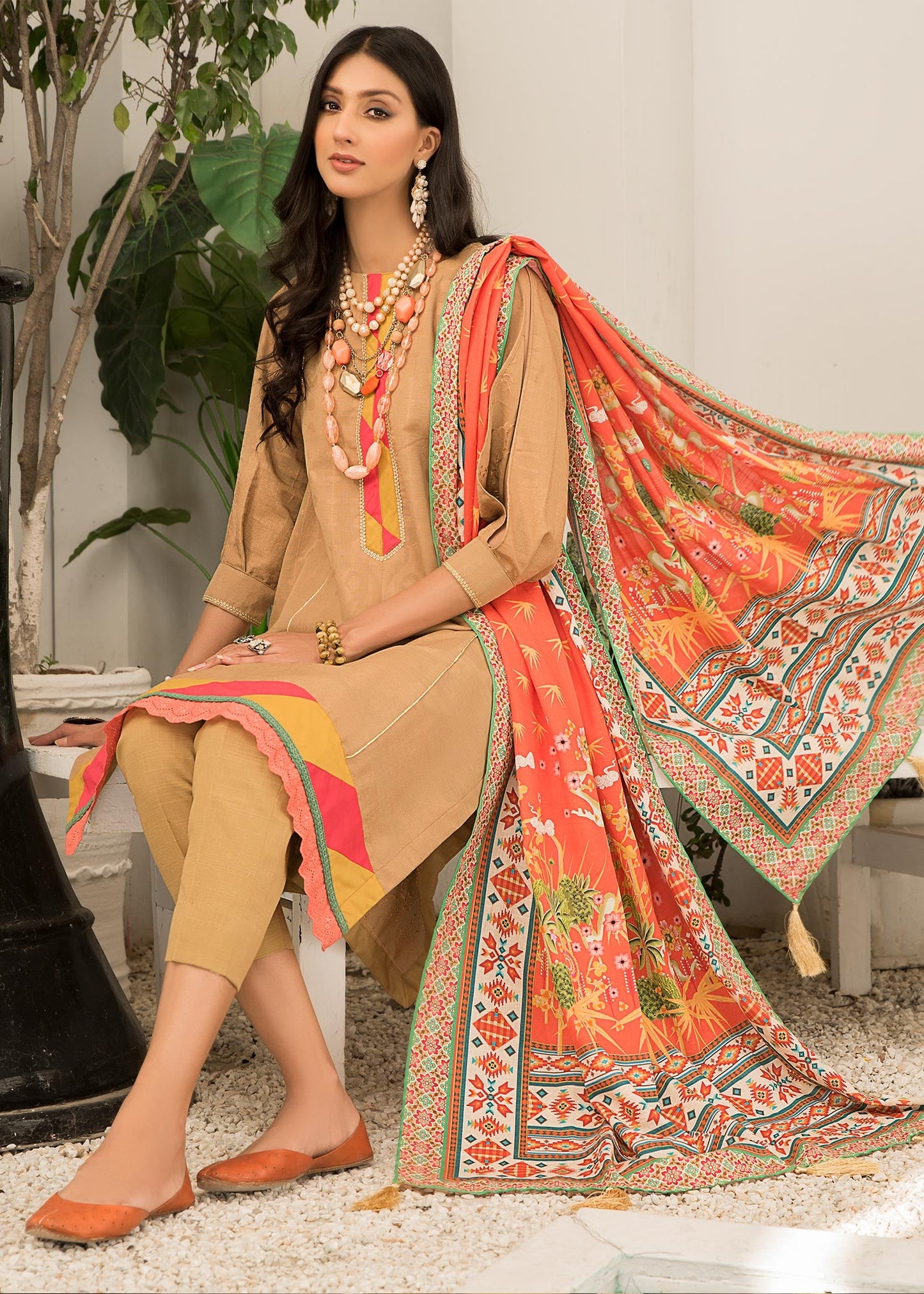 Jacquard - BEIGE NOMATIC  Dyed Khaddar Jacquard