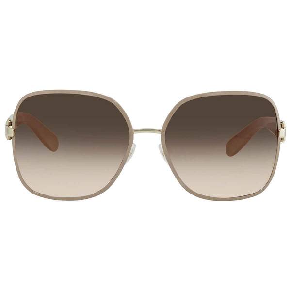 Salvatore Ferragamo Brown Butterfly Unisex Sunglasses