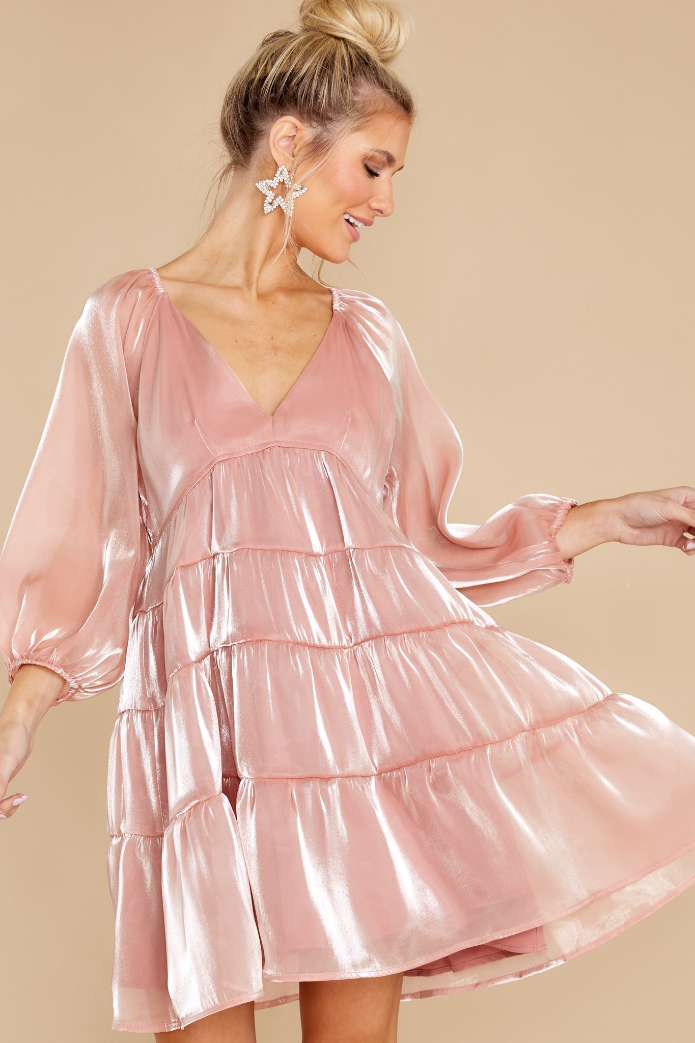 Forbidden Lovers Blush Pink Dress