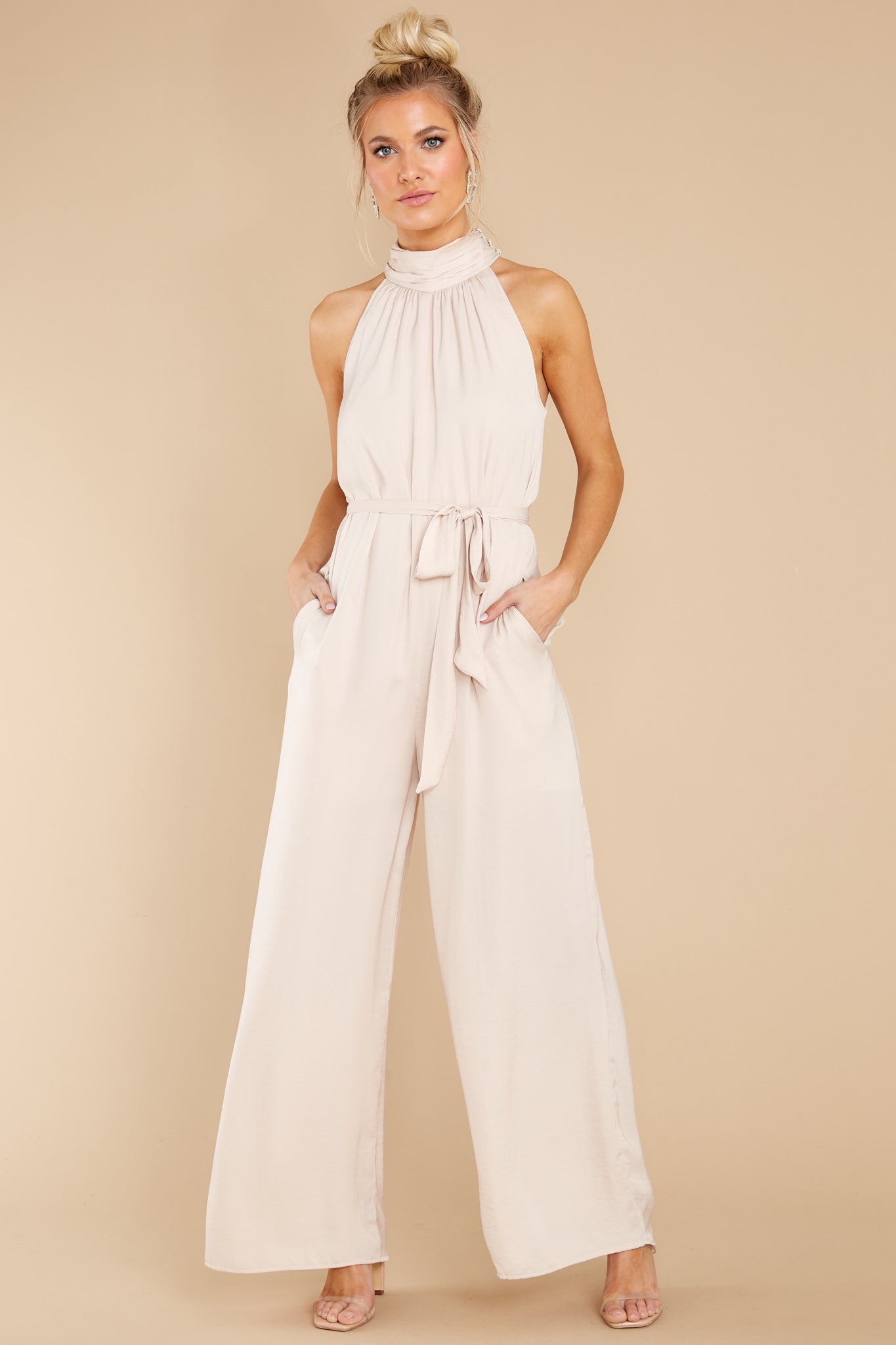 Fancy Fantasies Beige Jumpsuit