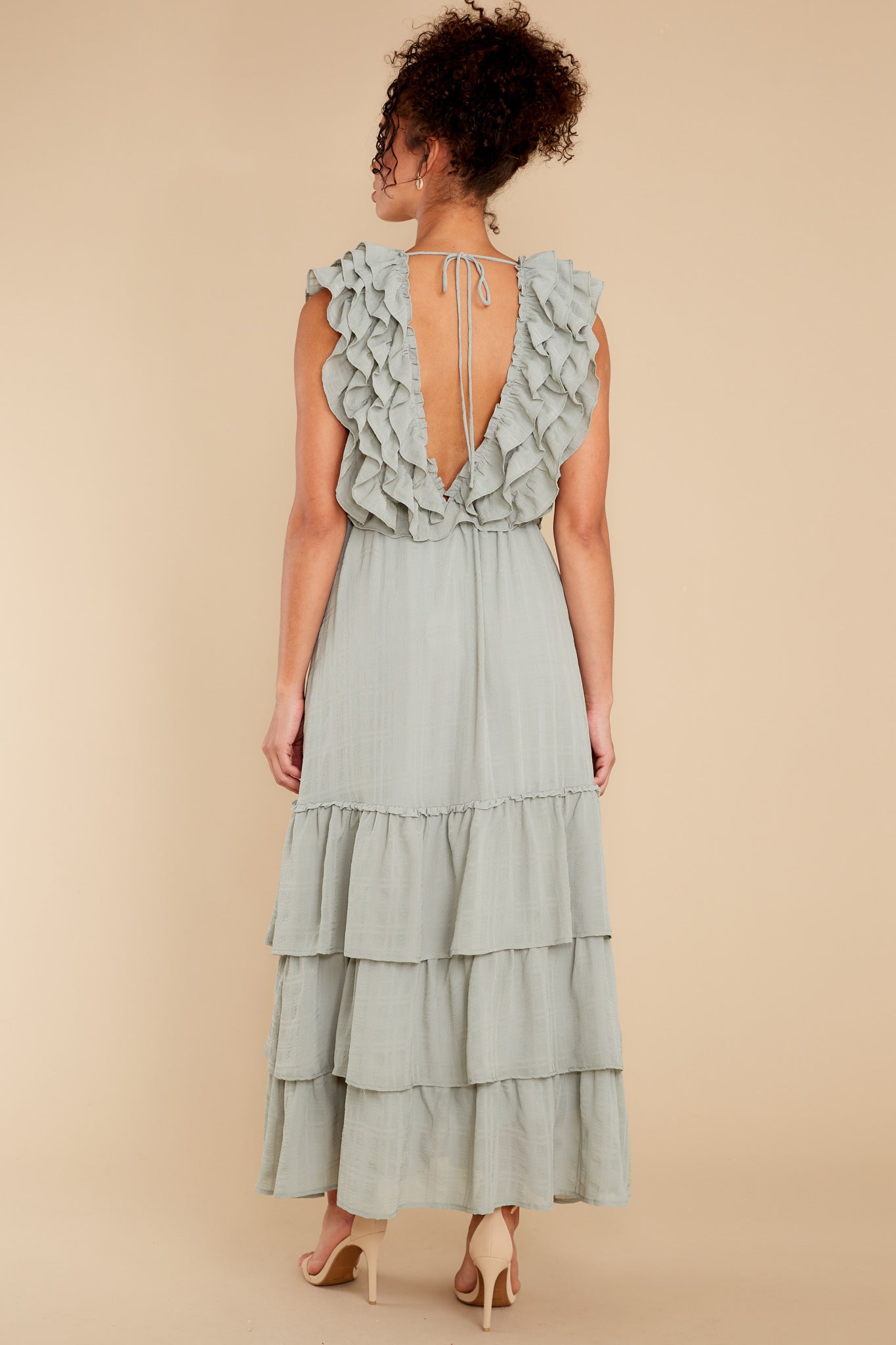 Timeless Essence Sage Maxi Dress