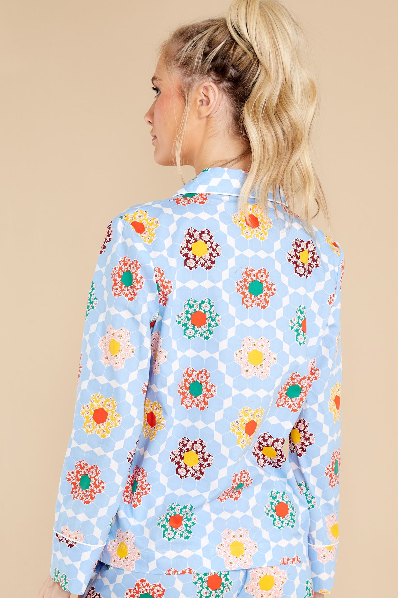 Leisure Patchwork Long Sleeve Shirt