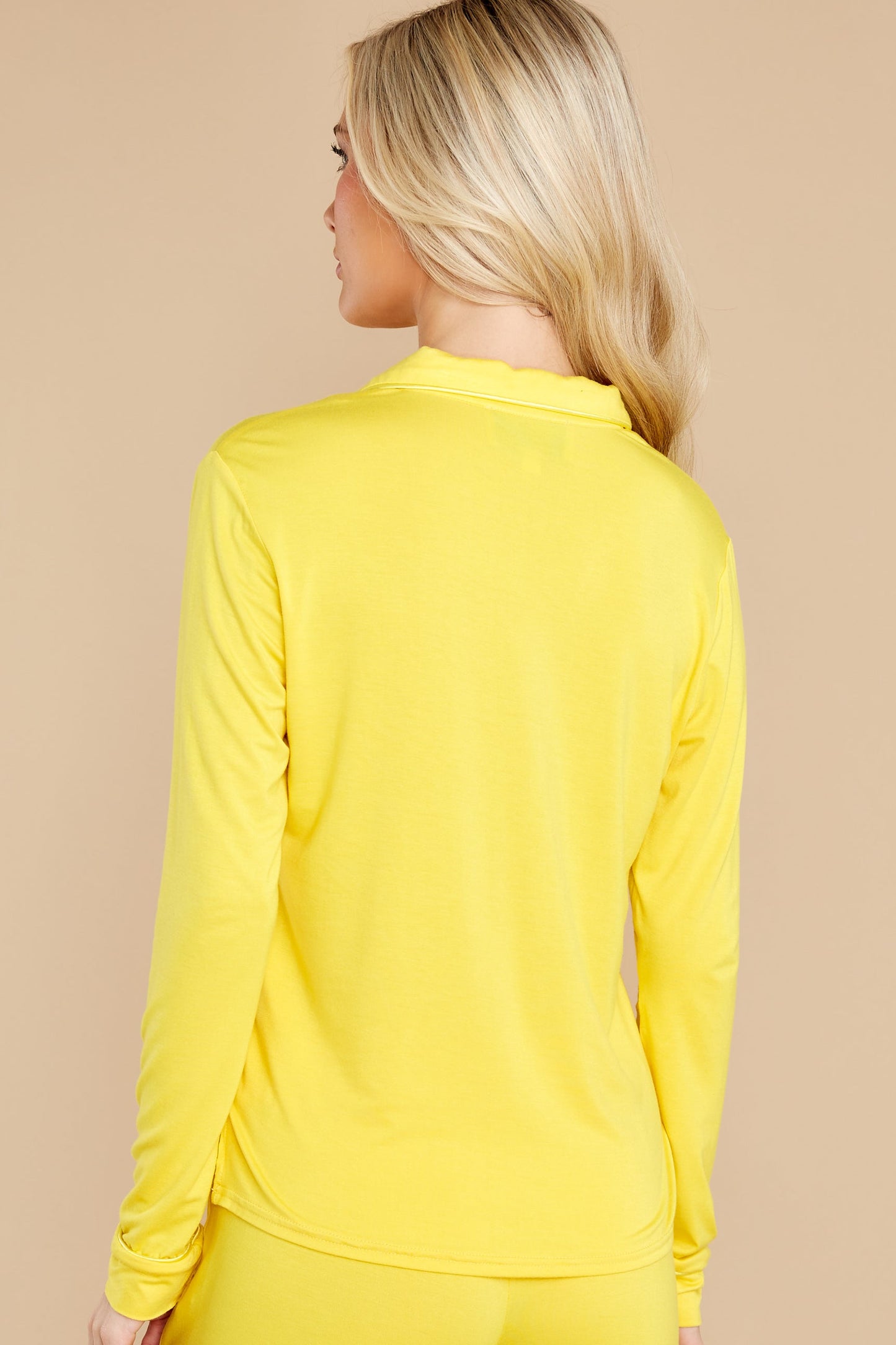 Hussy Yellow Pajama Top