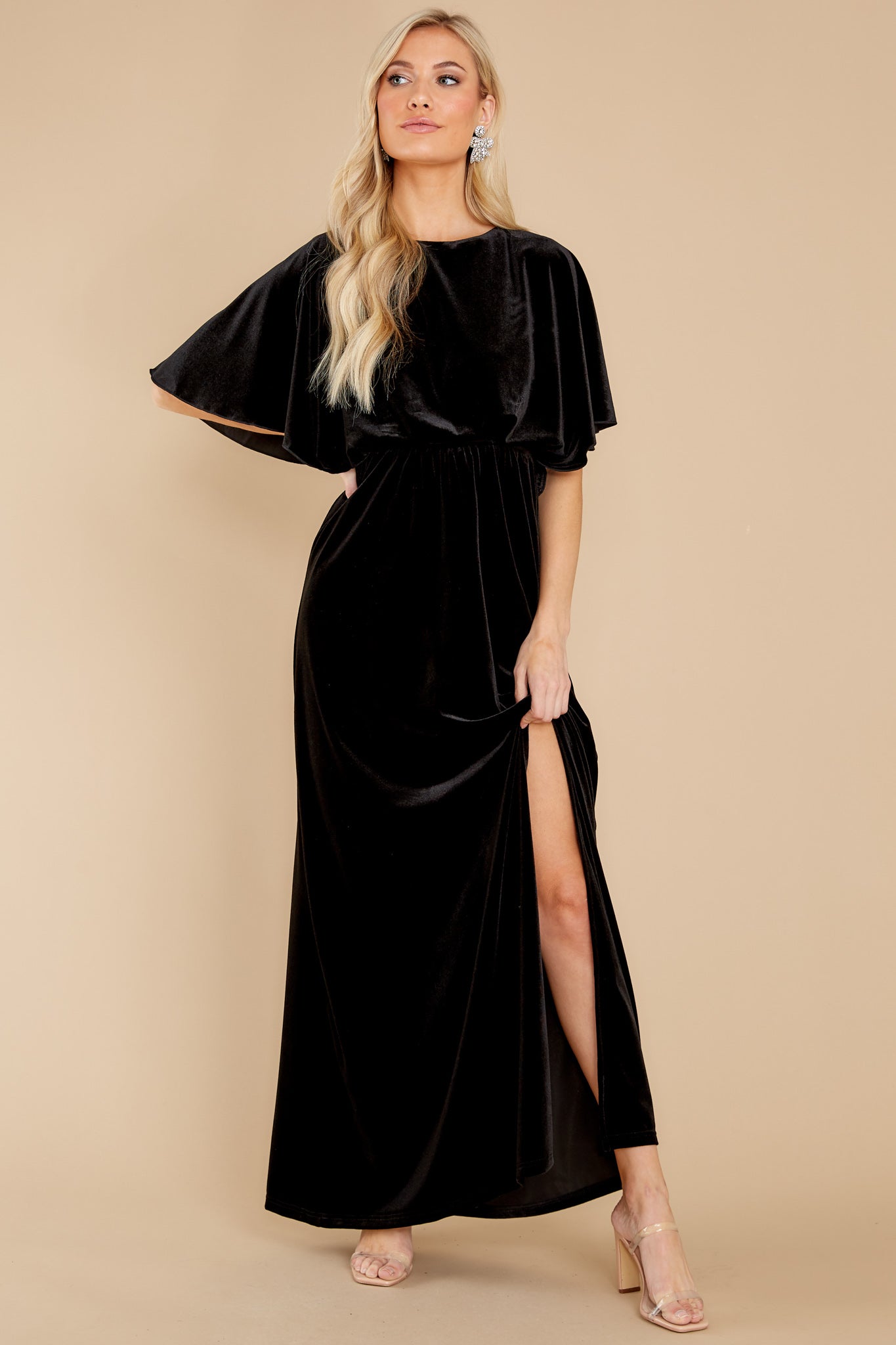 Ready For Tonight Black Maxi Dress