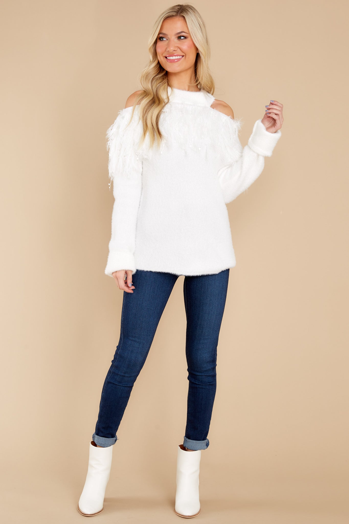 Angel Of Mine Ivory Sweater