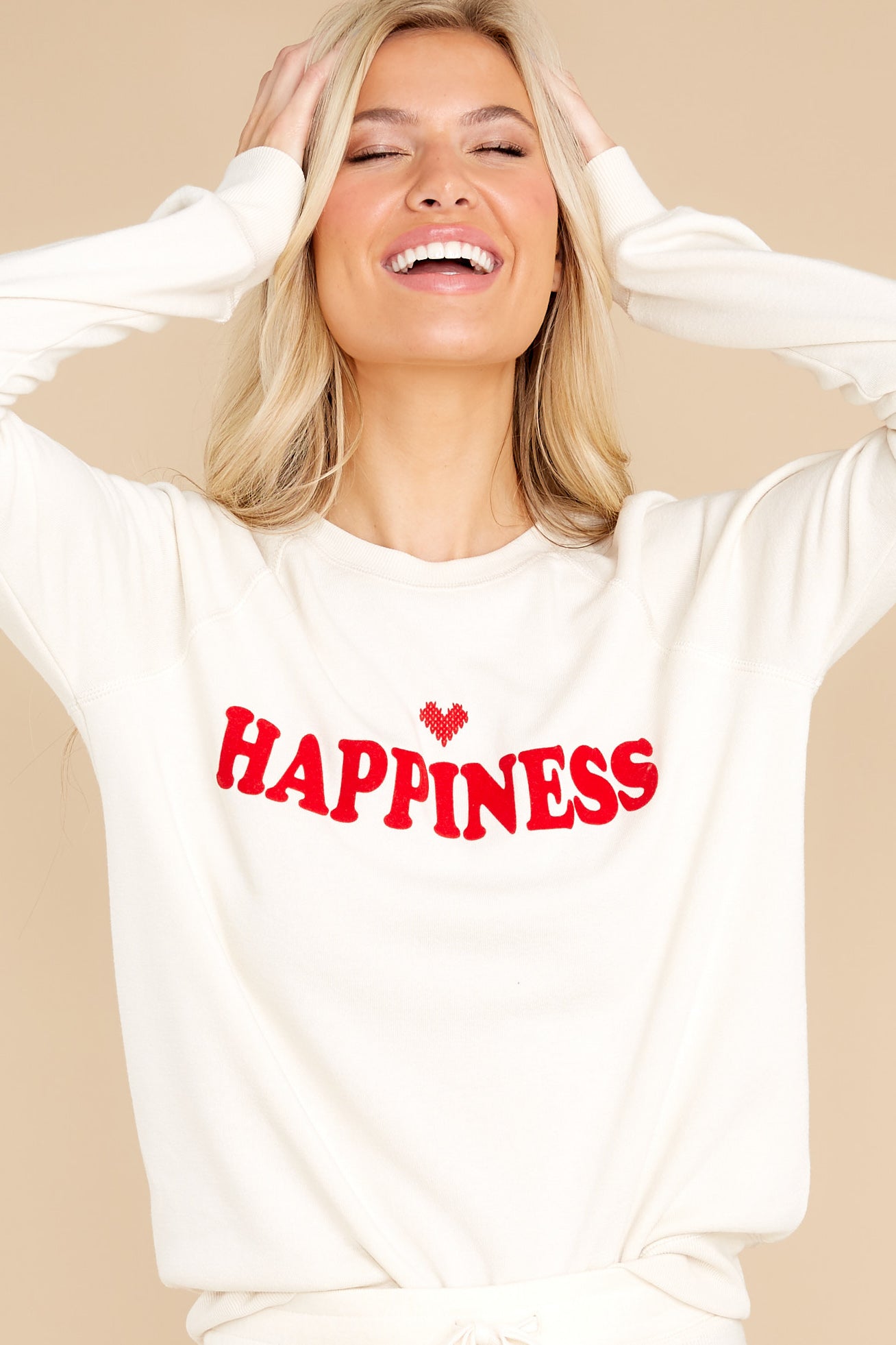 Oh Happy Day Ivory Sweatshirt