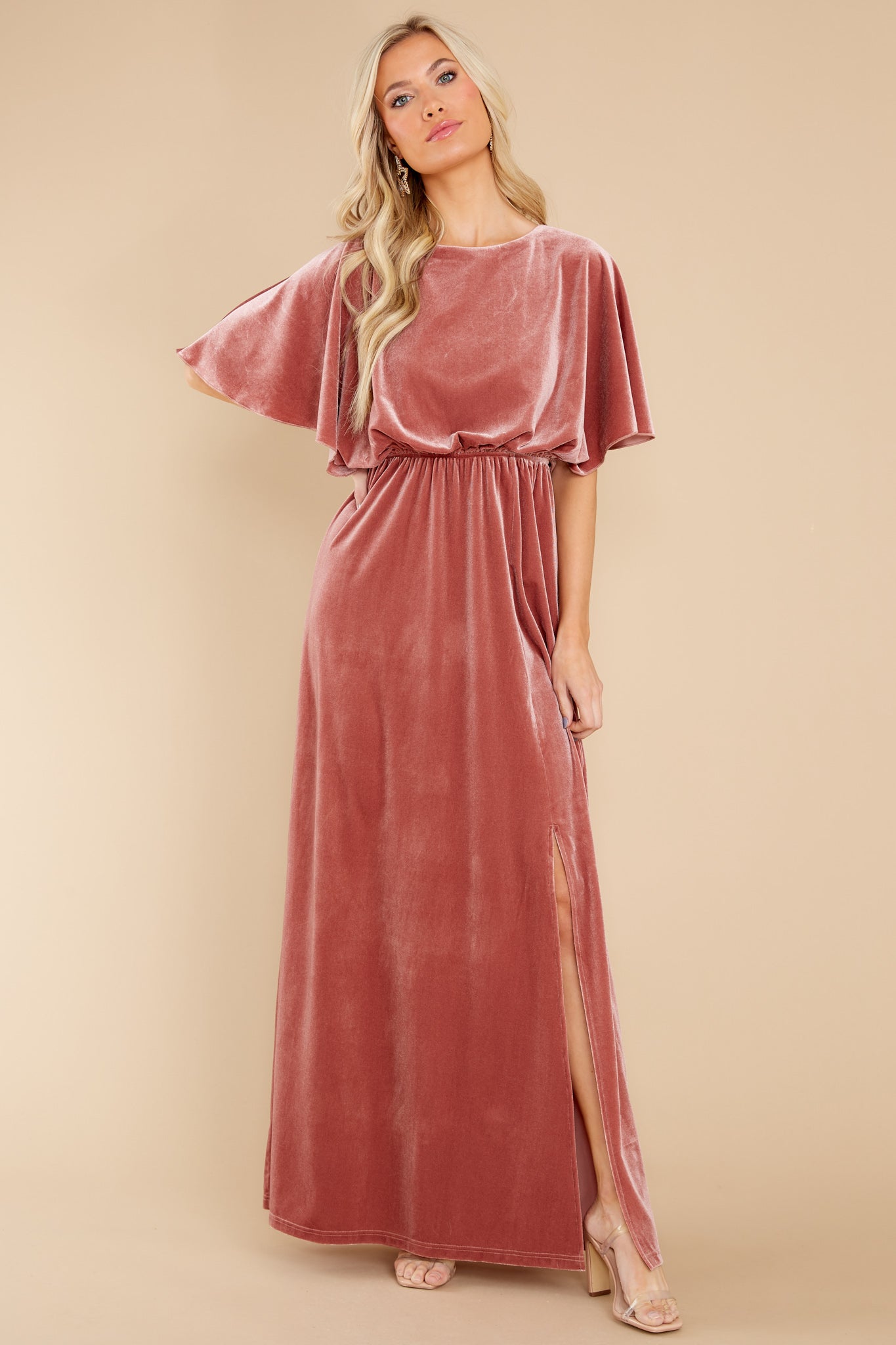 Ready For Tonight Mauve Maxi Dress