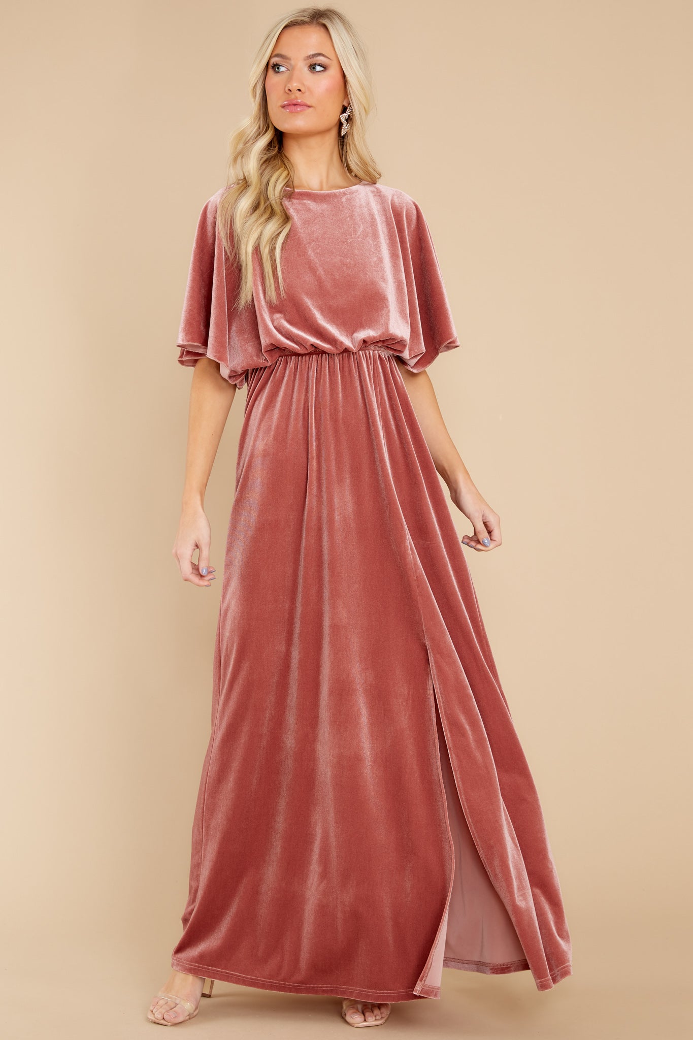 Ready For Tonight Mauve Maxi Dress