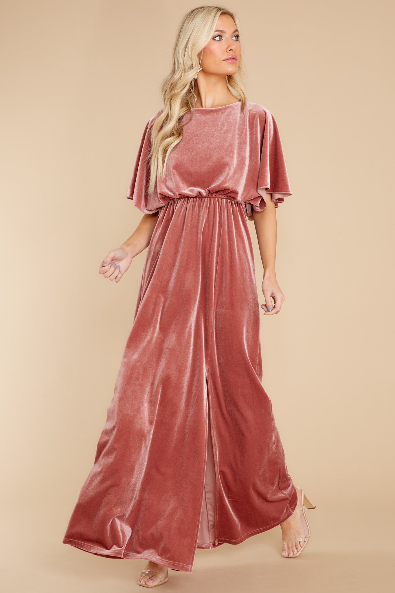 Ready For Tonight Mauve Maxi Dress