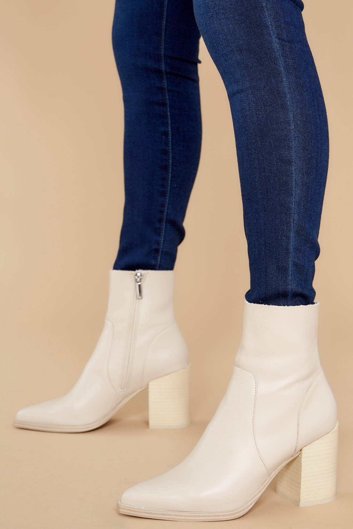 Calabria Bone Pointed Toe Bootie