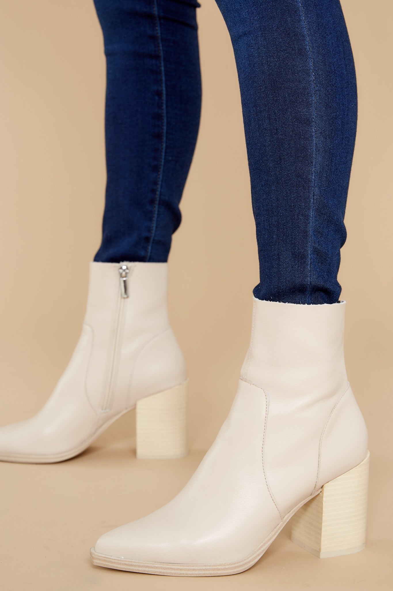 Calabria Bone Pointed Toe Bootie