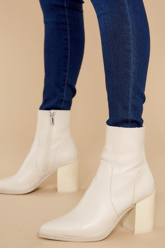 Calabria Bone Pointed Toe Bootie