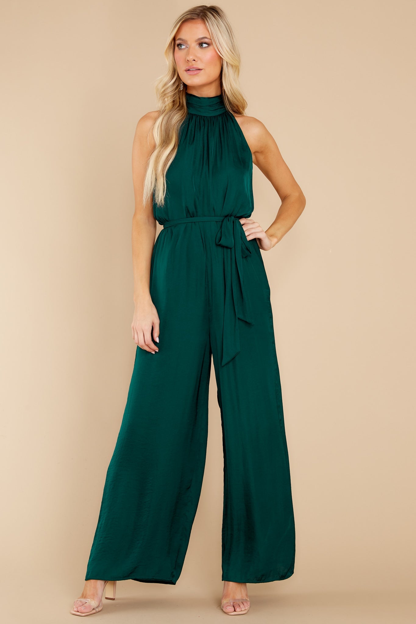 Fancy Fantasies Hunter Green Jumpsuit