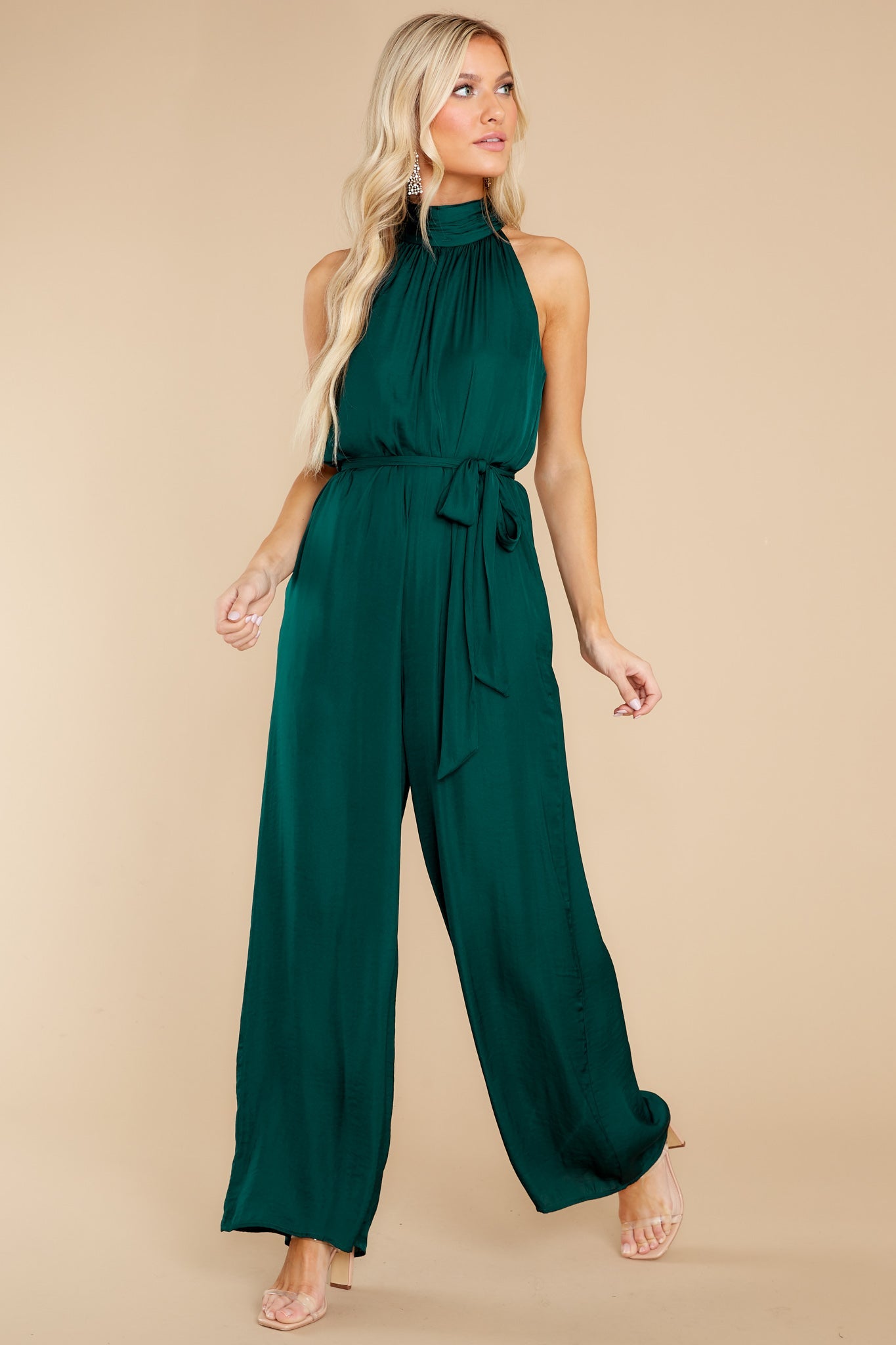 Fancy Fantasies Hunter Green Jumpsuit