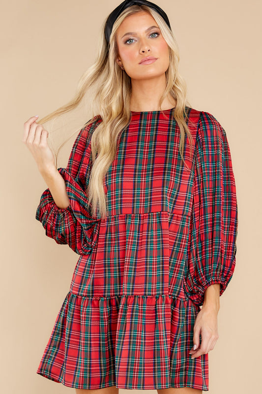 Allan Tartan Plaid Dress