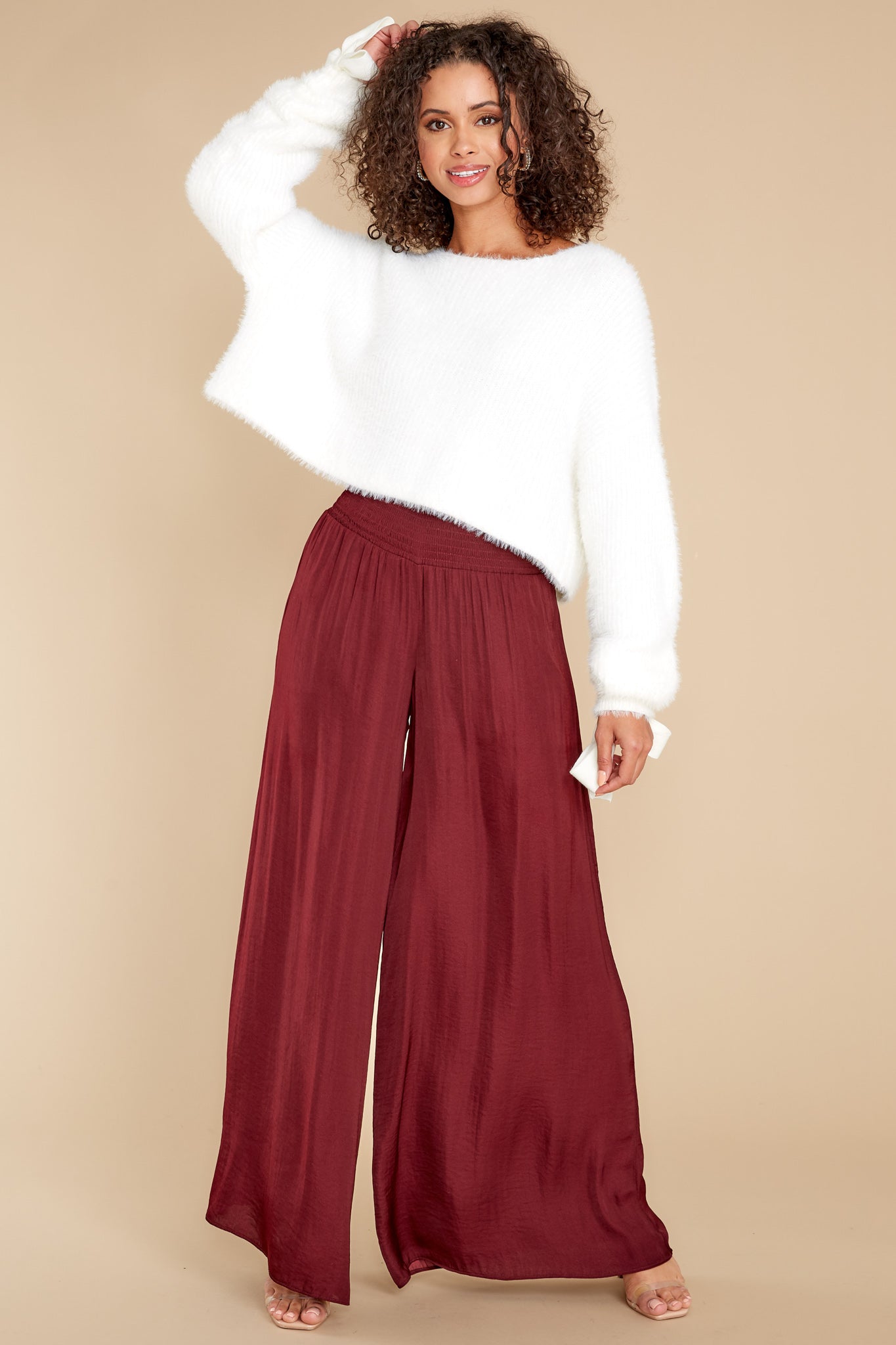 Don't Miss Out Ivory Eyelash Sweater
