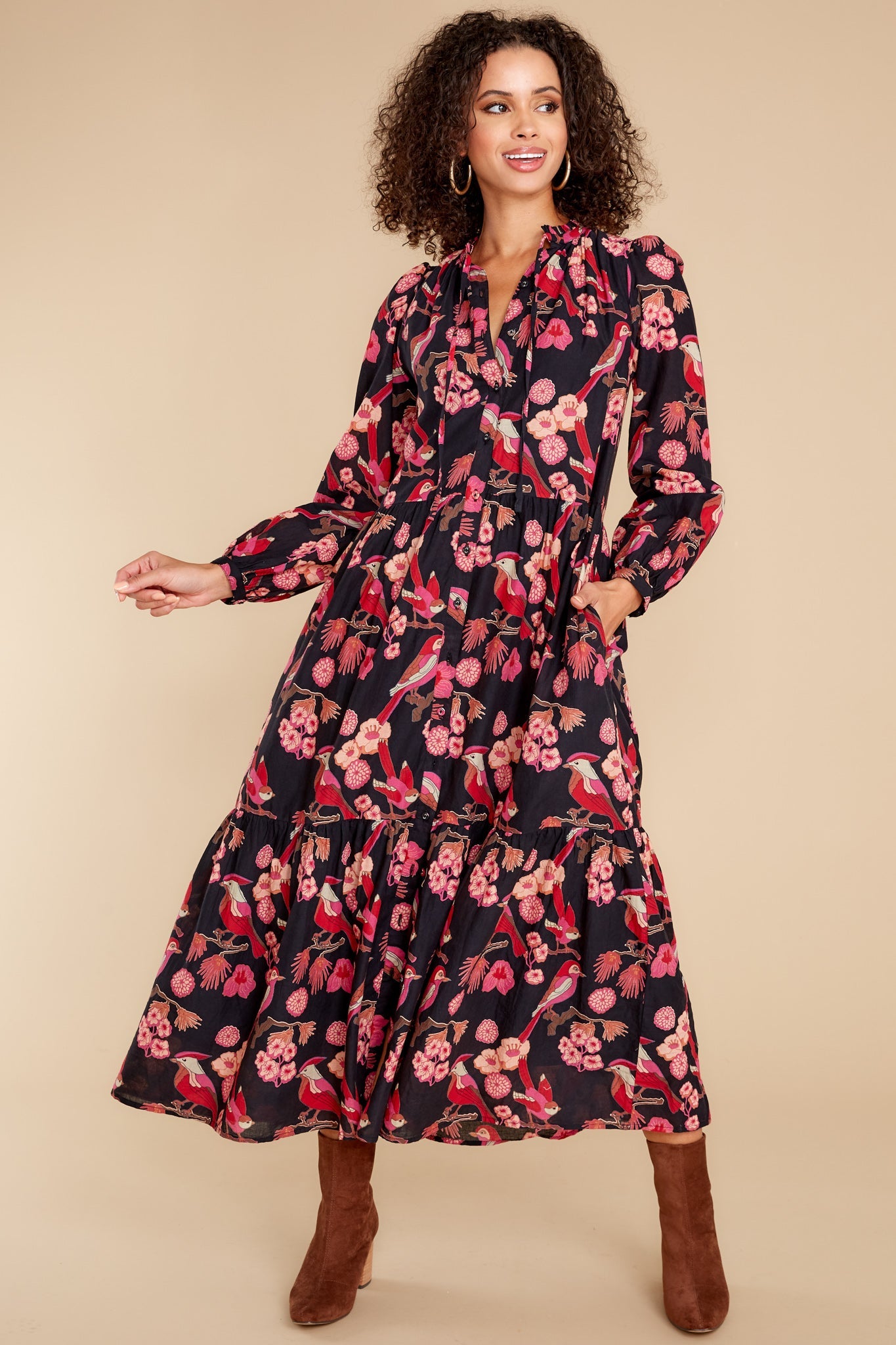 Rosie Vintage Bird Dress