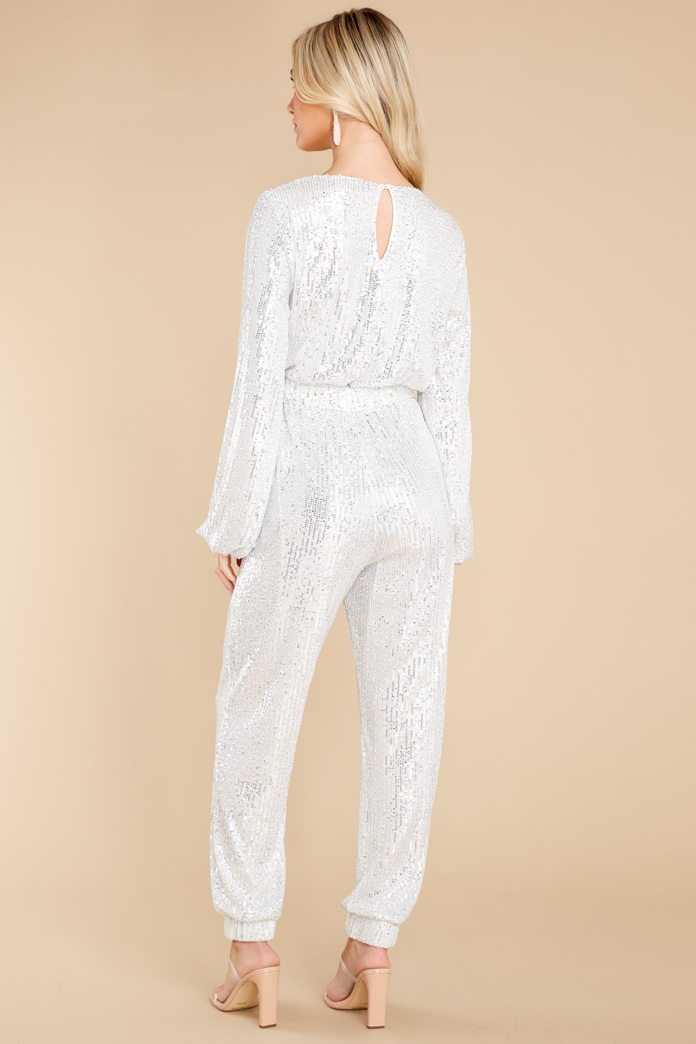 In The Stars Silver Sequin Jumpsuit
