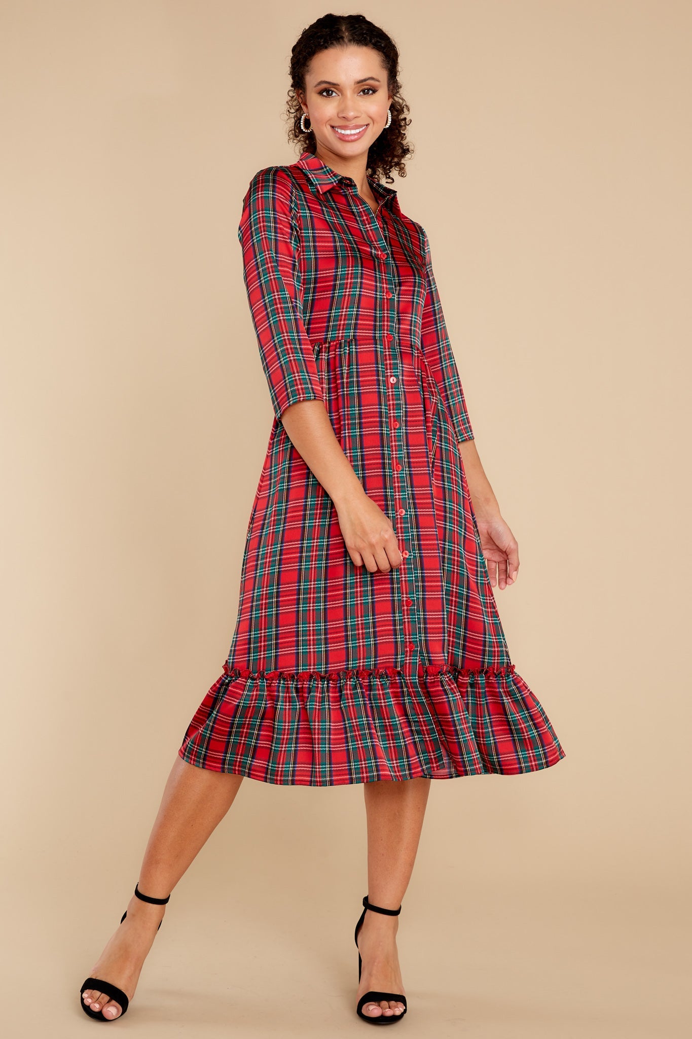 Derek Tartan Plaid Dress