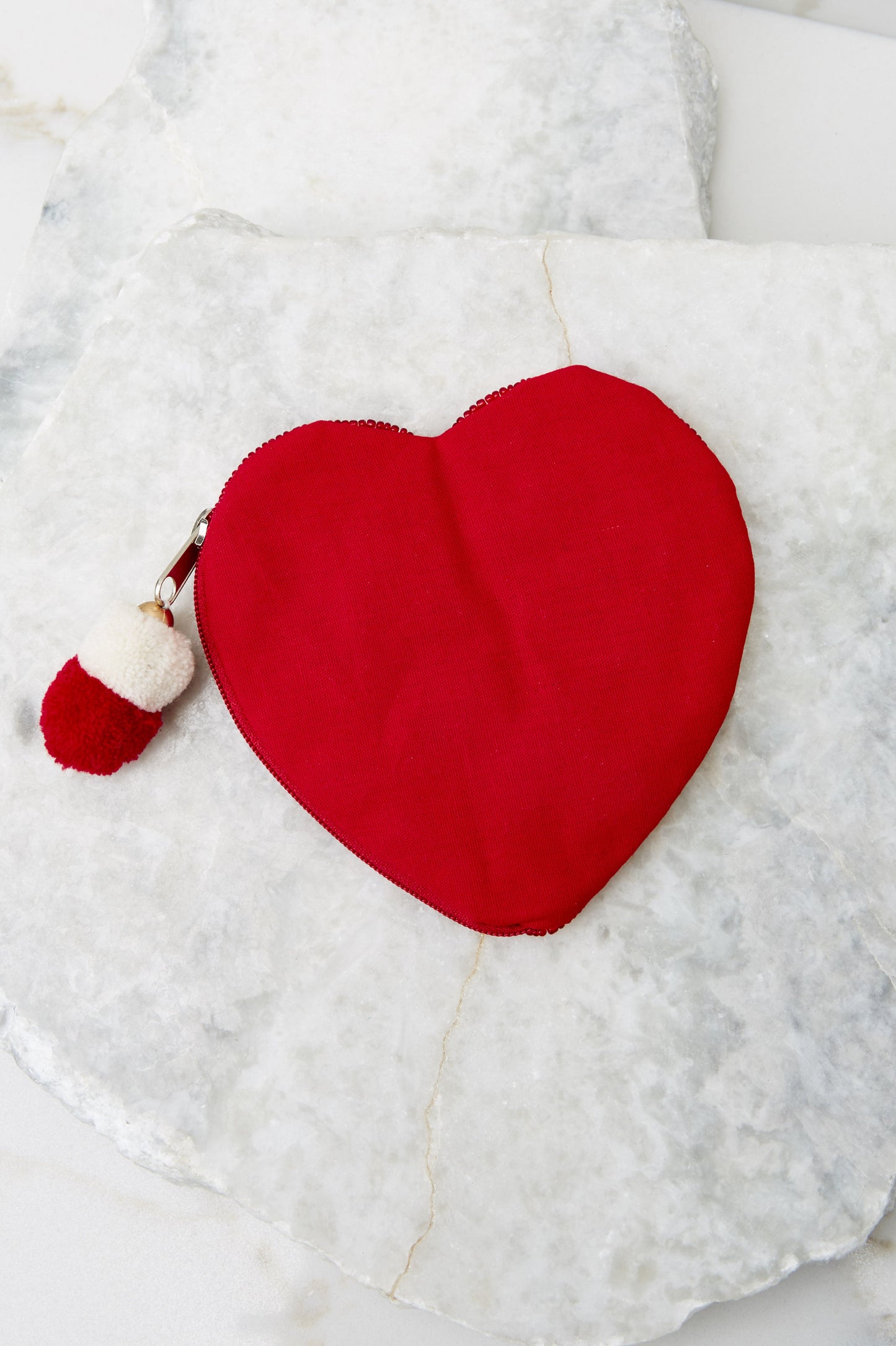 Call Me Cupid Red Beaded Pouch