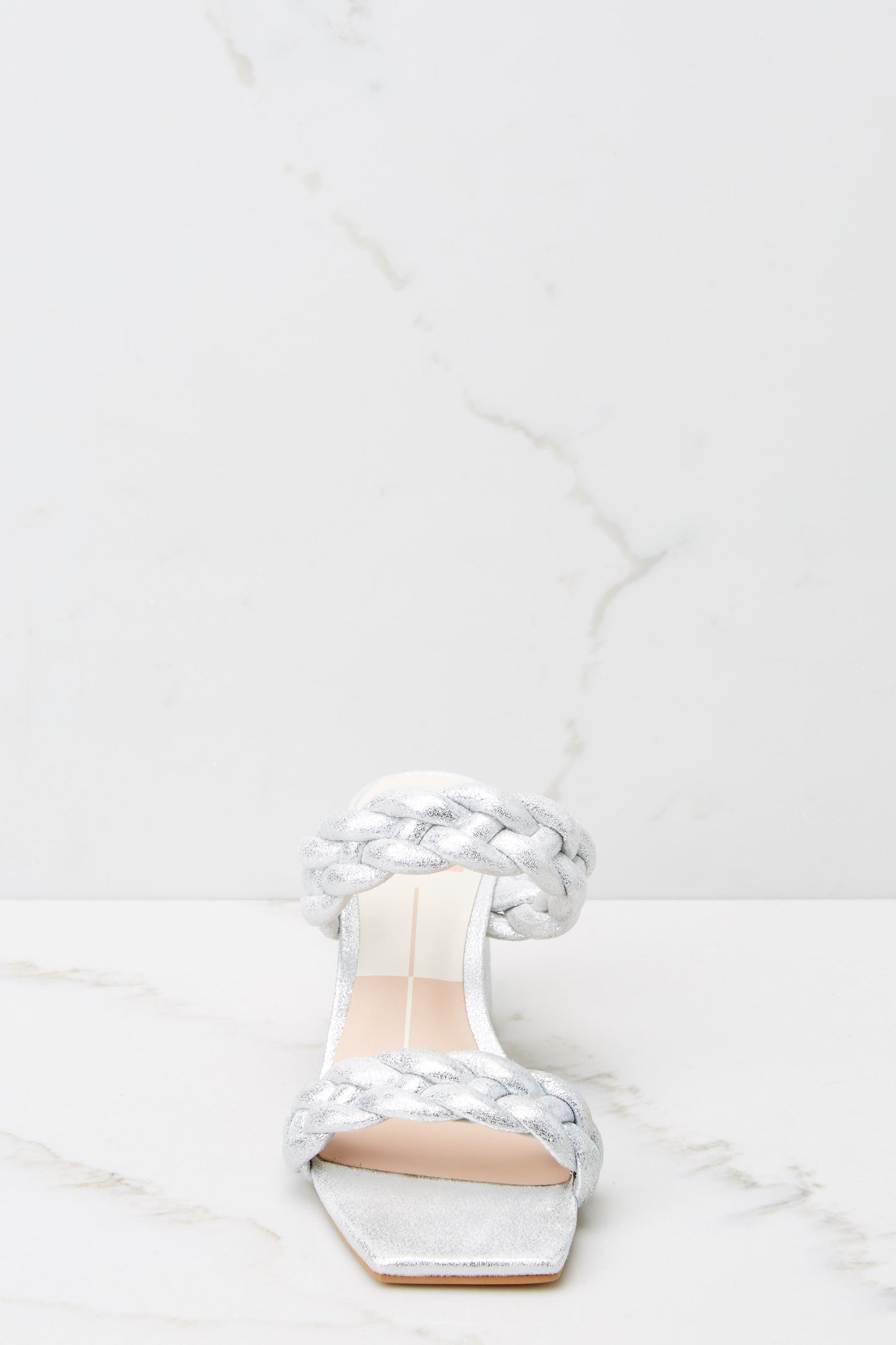 Paily Silver Metallic Stella Suede Heels