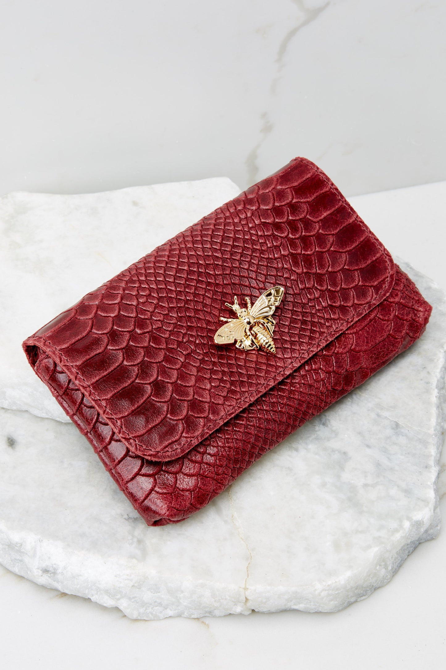 Hearts Aflutter Maroon Bag