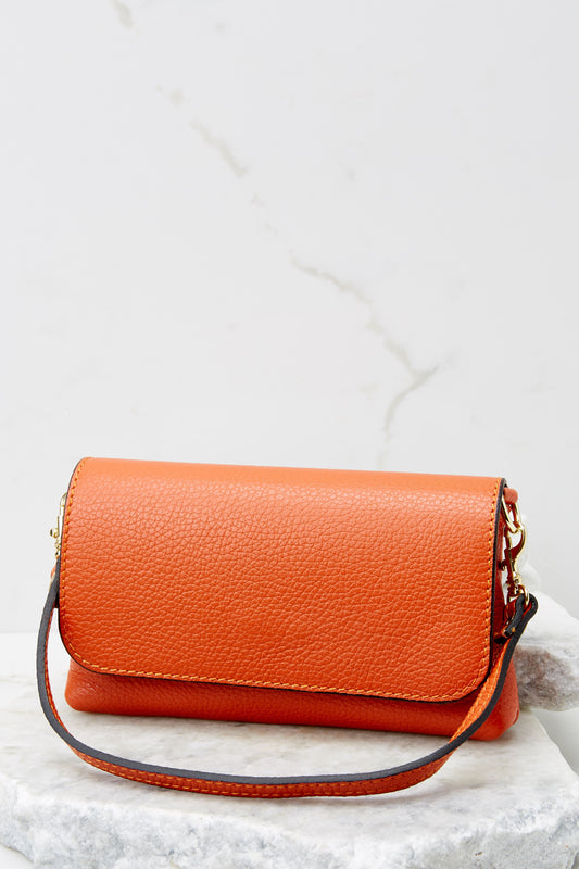 Little Lady Orange Leather Bag