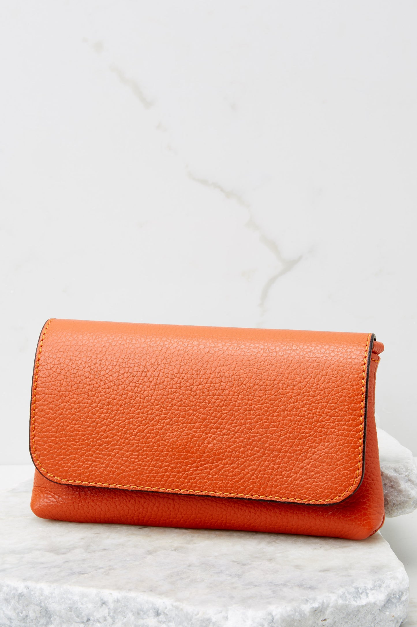Little Lady Orange Leather Bag