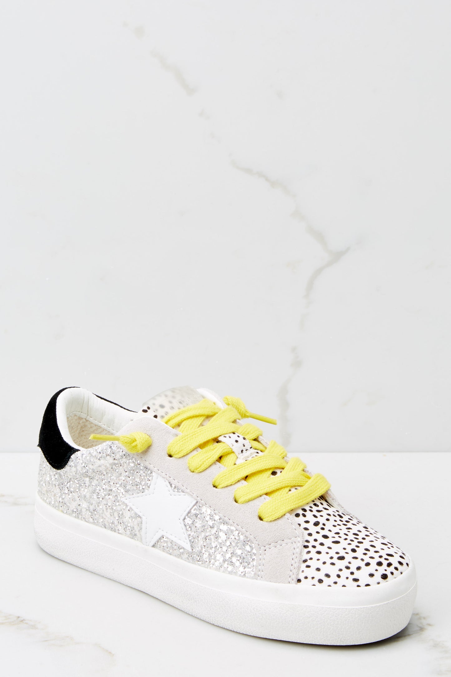 Hailey Washed Glitter Sneakers