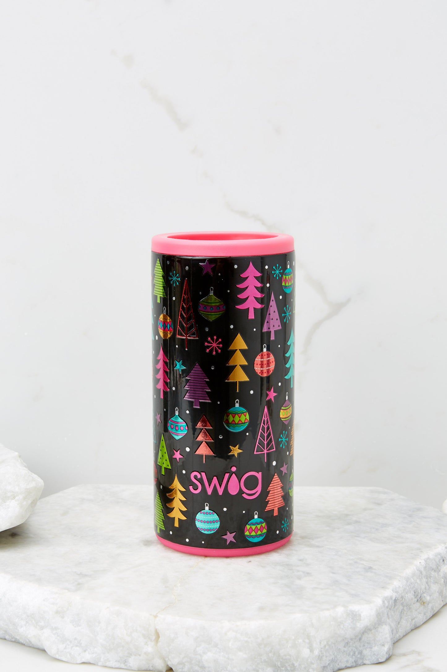 Merry And Bright Skinny Can Cooler