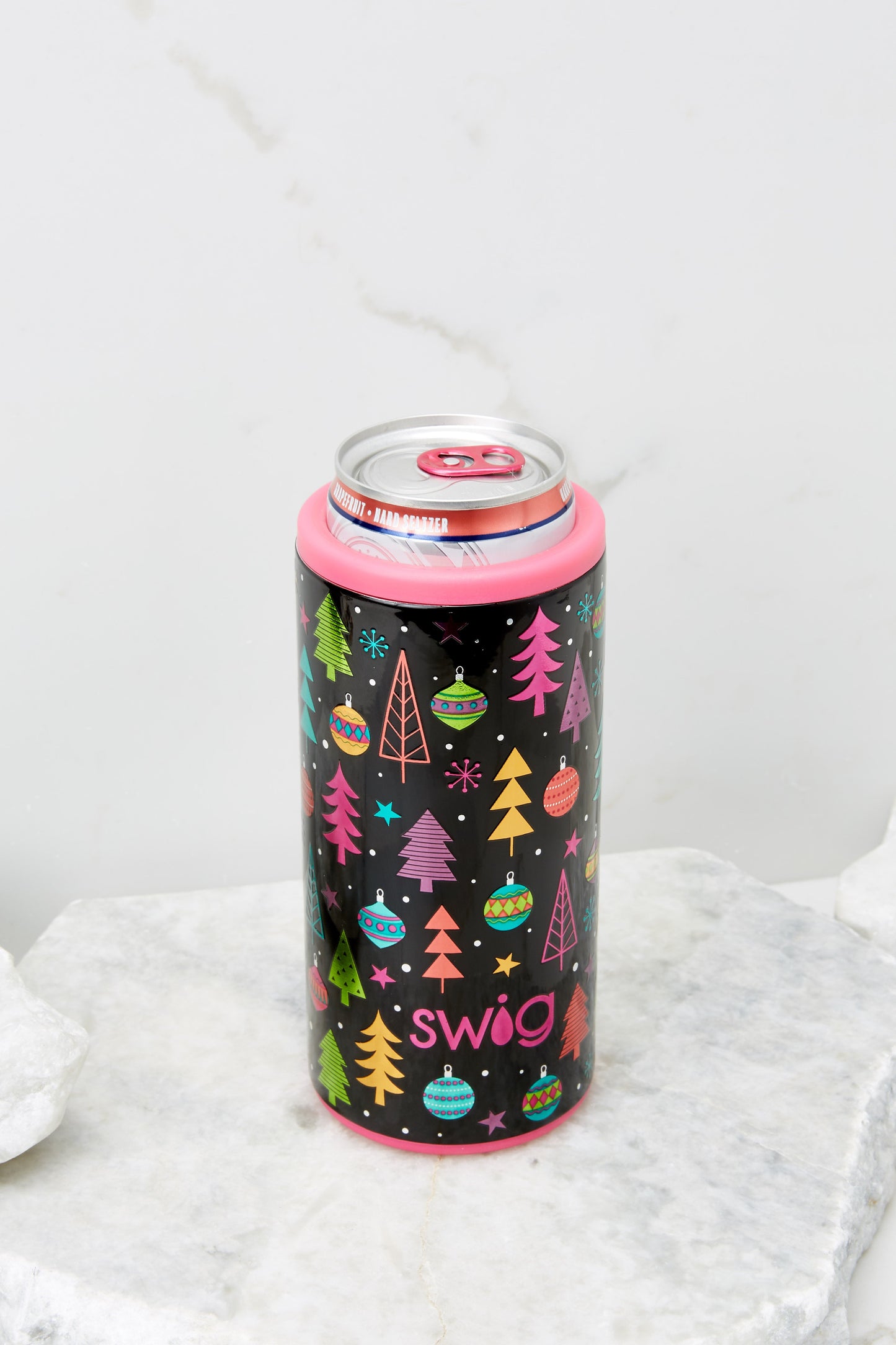 Merry And Bright Skinny Can Cooler