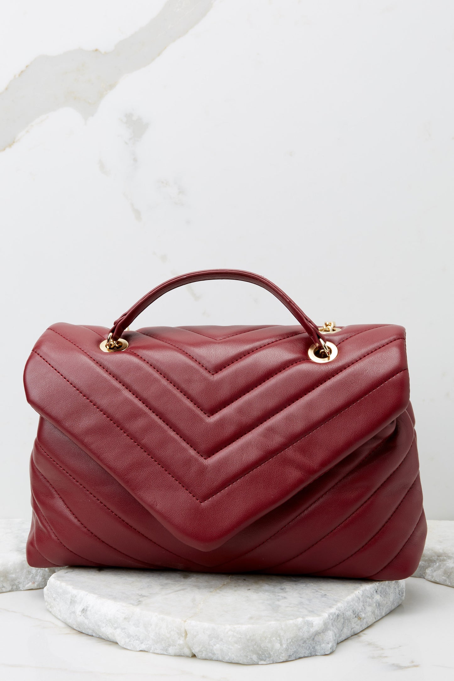 Power Through It Merlot Crossbody Bag