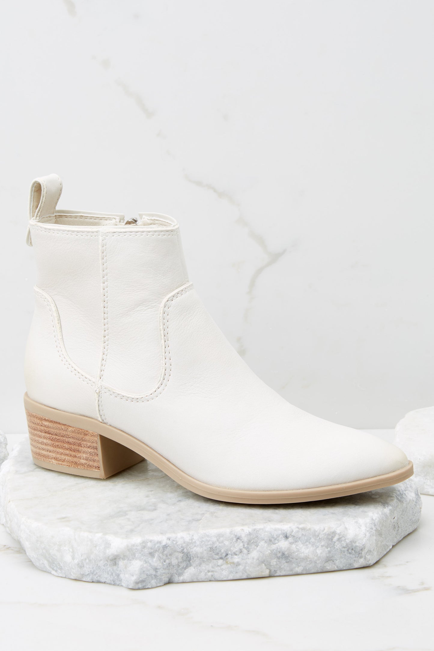 Able Ivory Nubuck Booties