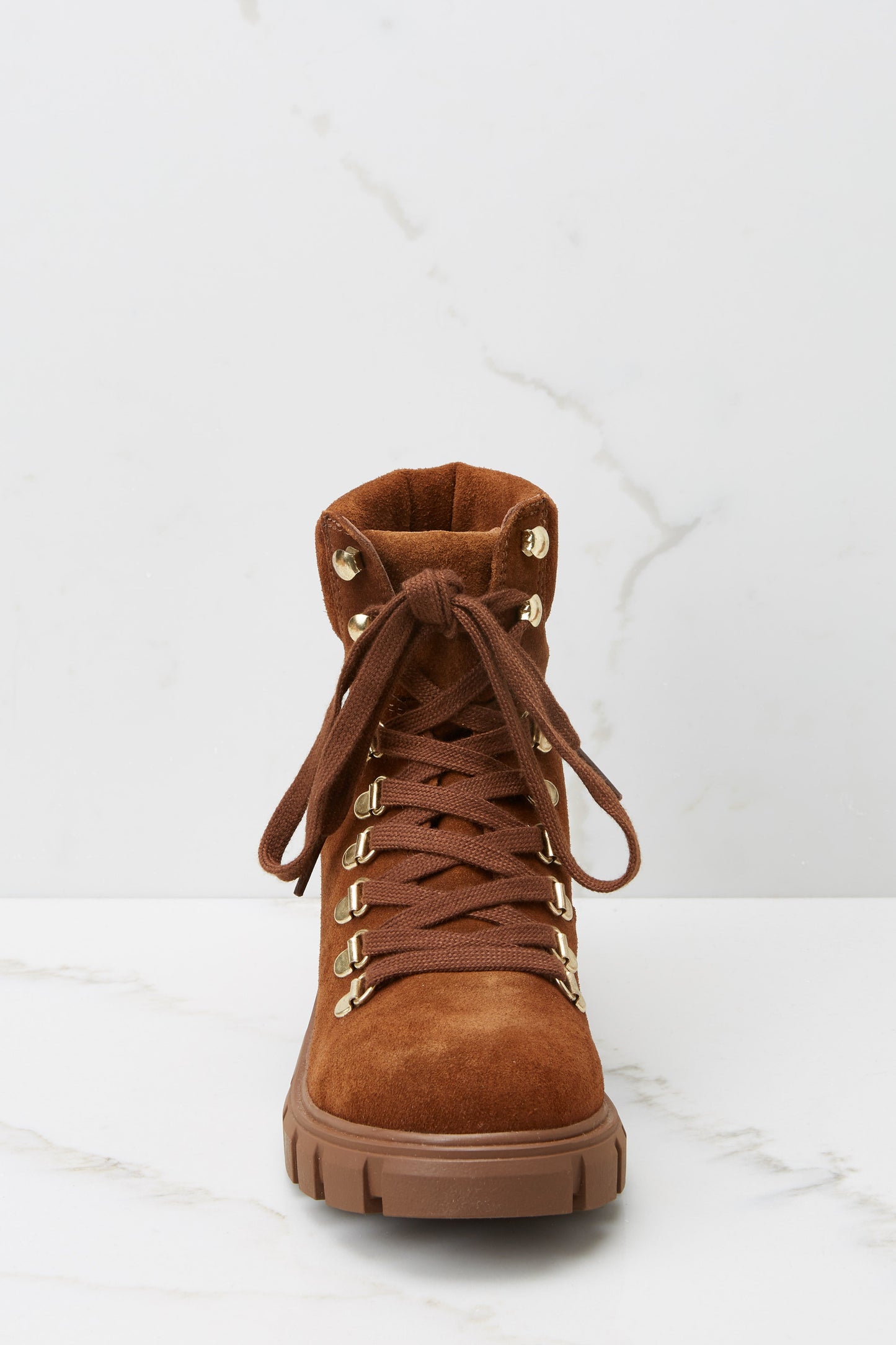 Hint Chestnut Suede Boots