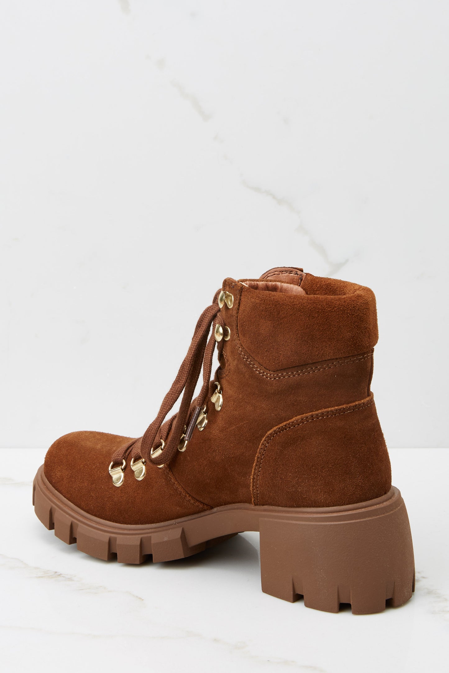 Hint Chestnut Suede Boots